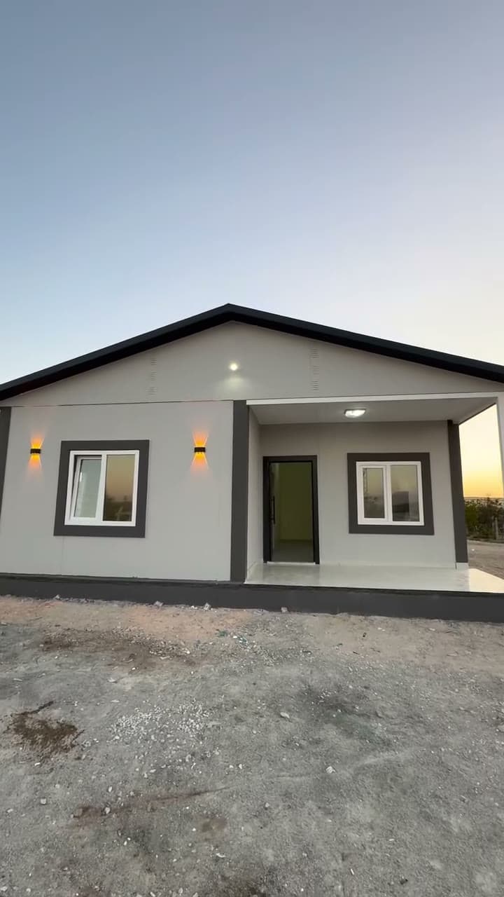 Niğde ulukışla 64 m² prefabrik projemiz müşterimize tesli