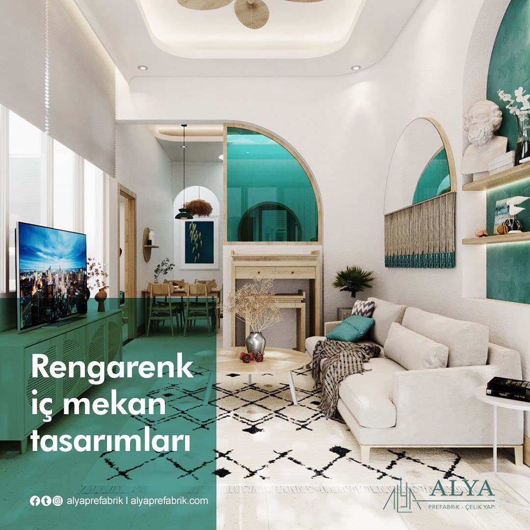 Rengarenk İç Mekan Tasarımları