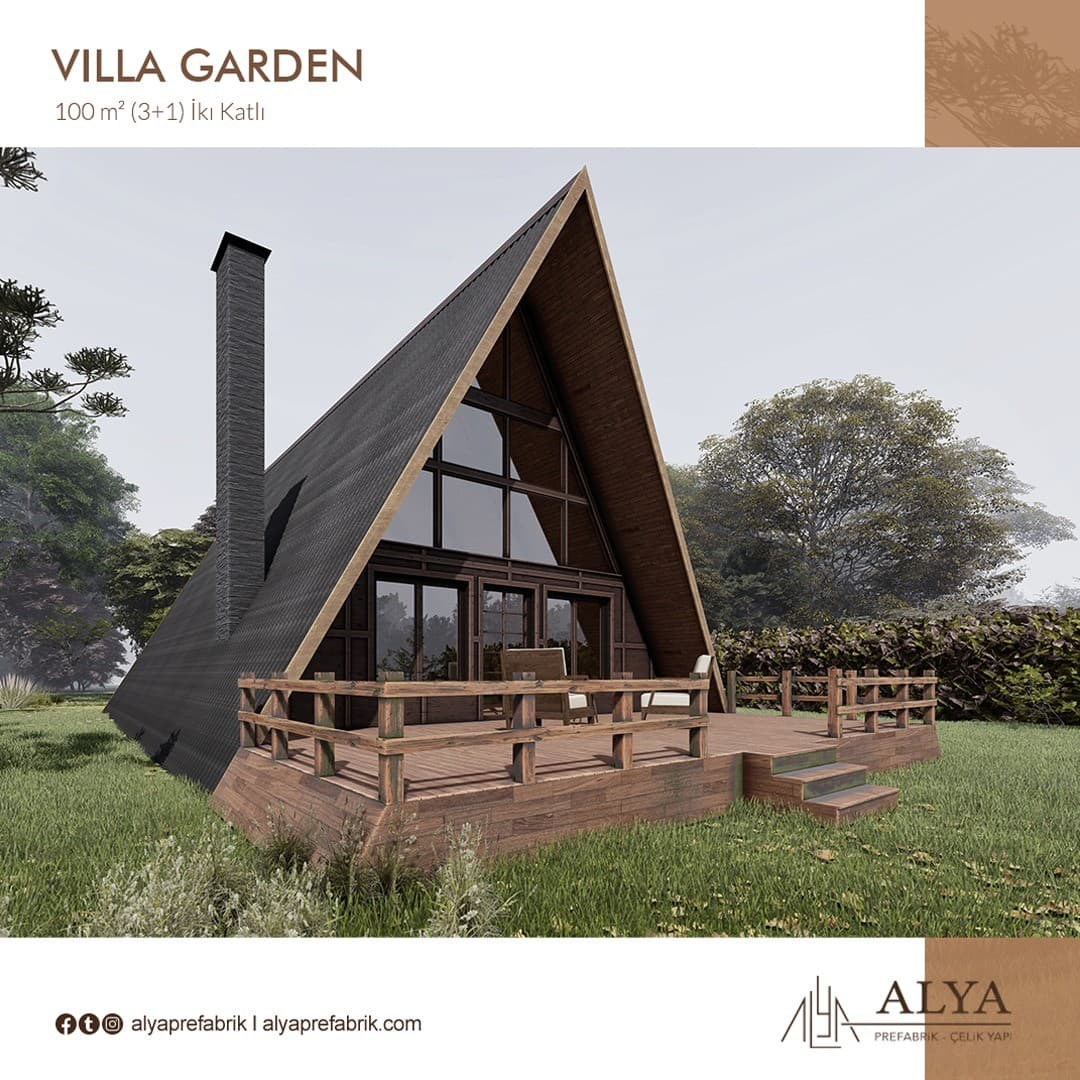 Villa Garden 100 Metre Kare 3+1 (İki Katlı)